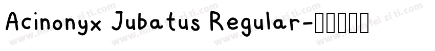 Acinonyx Jubatus Regular字体转换